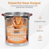 GustoWave 30 qt 50,000 BTU Turkey Fryer and 10 qt. Seafood Boiler Steamer Kit with Propane Burner, Electronic Ignitor - 4 of 4