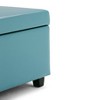 Sapphtopaz Modern Ottoman with Storage Upholstered End of Bed Bench with Stitching Detail Rectangle Storage Bench for Living Room - 3 of 4
