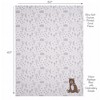 Bedtime Originals Sleepytime Bear White/Brown Soft Fleece Baby Blanket - 2 of 4