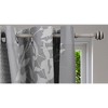 Evideco French Home Goods Adjustable Single Curtain Rod 50"-82" with Spiral Finials and Brackets, Available in Taupe, Gray, or Black - 2 of 4