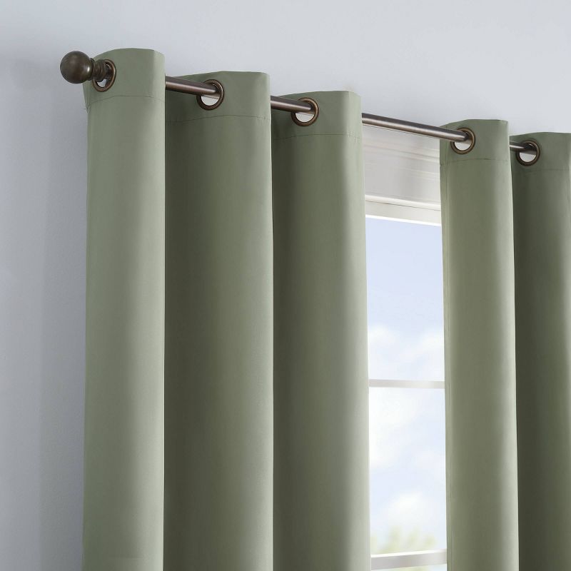 1pc Blackout Thermaback Microfiber Window Curtain Panel - Eclipse, 3 of 12