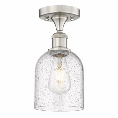 Bella - 1 Light Semi-Flush Mount In Industrial Style-9.63 Inches Tall and 5.5 Inches Wide