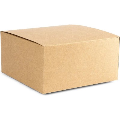 50pk Brown Kraft Boxes w/Lids 3" Gift Wrapping Supplies Christmas Gift Boxes 