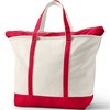 Lands' End Zip Top Canvas Tote Bag - 4 of 4