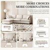 94" Chenille L-Shaped Modular Sectional Sofa with Ottoman and Throw Pillows for Living Room, Bedroom, Apartment - 3 of 4