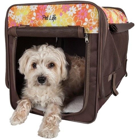 Pet Life Deluxe 360 Vista View Pet Carrier, Khaki, S