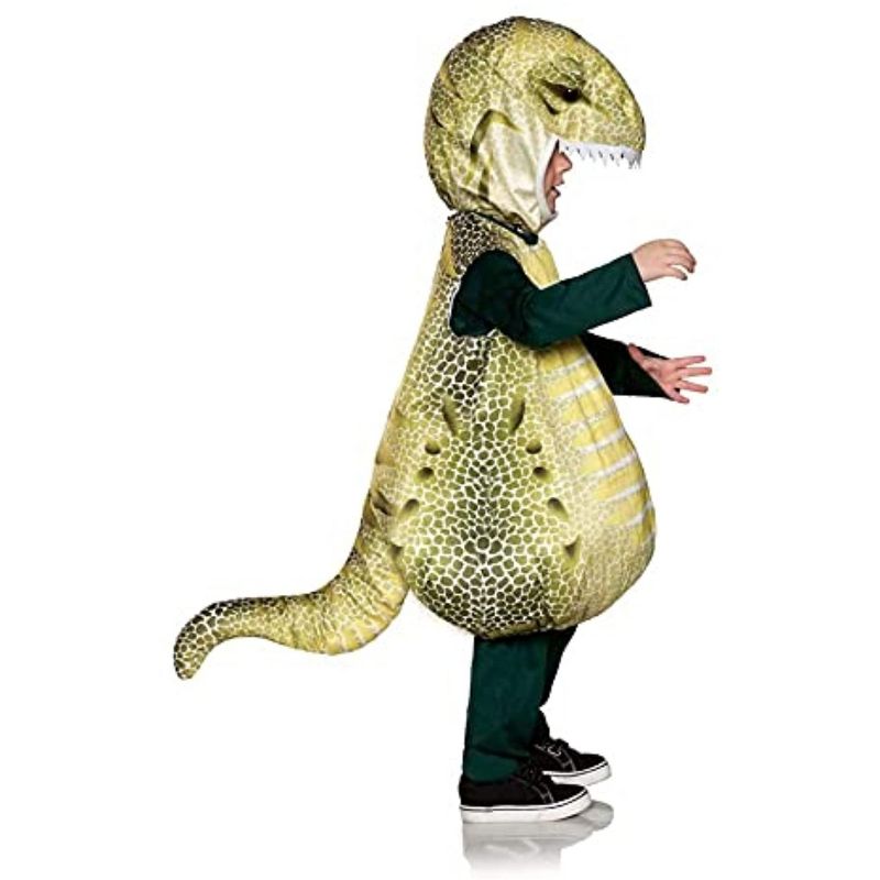 T Rex Green Printed Children's Costume, 1 of 3