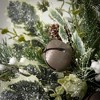 10"H Sullivans Artificial Mixed Pine Berry Christmas Orb, Green-White, Indoor Christmas Decor - 2 of 4