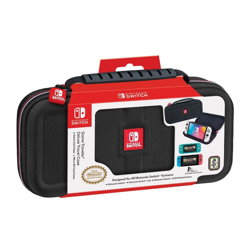 Nintendo Switch Game Traveler Deluxe Travel Case - Black, 1 of 12