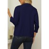 Women's 3/4 Sleeve Open Front Cropped Cardigan Sweater Elegant Shrugs for Women - 4 of 4