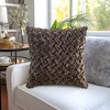 LIVN CO. Vintage Ruched Square Velvet Pillow - 2 of 4