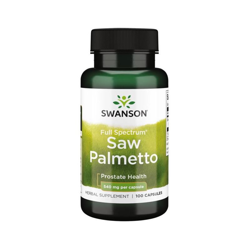 Swanson Herbal Supplement Full Spectrum Saw Palmetto 540 mg Capsule 100ct, 1 of 4