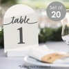 Big Dot of Happiness Champagne Elegantly Simple - Wedding Receptions, Parties or Events Double-Sided 5 x 7 inches Cards - Table Numbers - 1-20 - 2 of 4