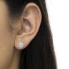 Haus of Brilliance Sterling Silver Diamond Cluster Stud Earrings - 4 of 4