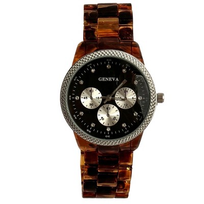 Olivia Pratt Tortoise Acrylic Band Women Watch