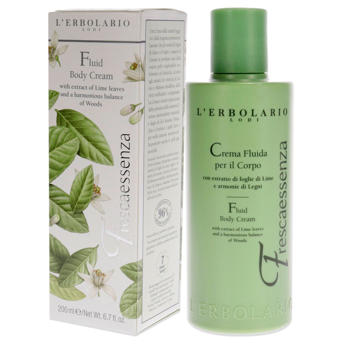 L'Erbolario Frescaessenza Fluid Body Cream - Body Cream for Dry Skin - 6.7 oz - thumbnail 3