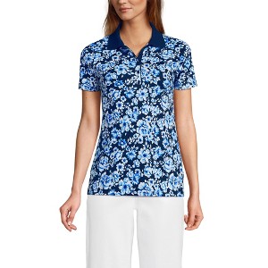 Lands' End Women's Supima Cotton Polo Shirt - 1 of 3