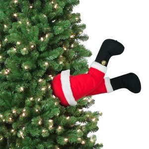 Mr. Christmas 16" Animated Motion Activated Christmas Kickers Tree Decoration - 1 of 4