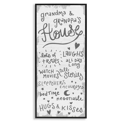 Stupell Industries Grandparents House Fun Family, 13" x 30"