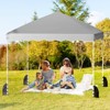 Tangkula 10 X 10 FT Pop up Canopy Tent Portable Foldable Patio Shelter w/ Wheeled Bag - 2 of 4