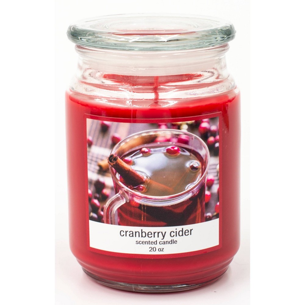 20oz Glass Jar Cranberry Cider Candle