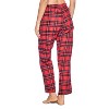 Ashford & Brooks Women’s Cotton Long-Sleeve Top Flannel Pants Pajama Sleepwear Set - 4 of 4
