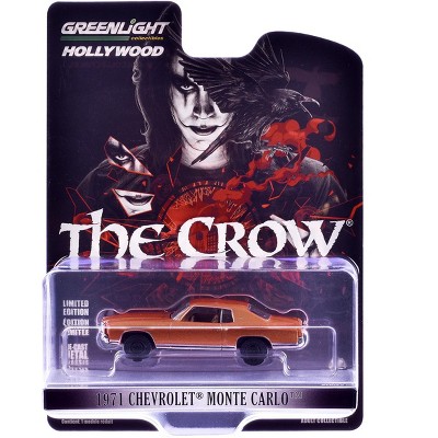 1971 Chevrolet Monte Carlo Orange Metallic "The Crow" (1994) Movie "Hollywood Series" 1/64 Diecast Model Cars by Greenlight