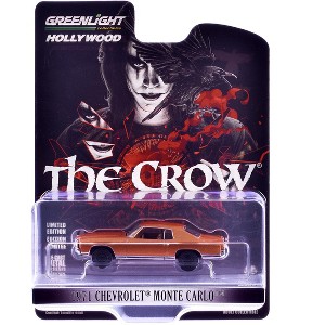 1971 Chevrolet Monte Carlo Orange Metallic "The Crow" (1994) Movie "Hollywood Series" 1/64 Diecast Model Cars by Greenlight - 1 of 1