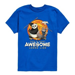 Boys' - Kung Fu Panda 4 - Po and Zhen This Is What Awesome Looks Like Short Sleeve Graphic T-Shirt - 1 of 4