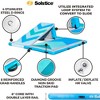 Solstice 10 Foot x 8 Foot Inflatable Convertible Floating Slide Dock Water Lounger Platform with Pump and Storage Bag for Lakes, Pools, and Rivers - 3 of 4