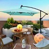 PAGED Square Patio Umbrella Modern Market Umbrella with 8 Steel Ribs, Crank and Cross Base for Garden and Poolside - 2 of 4