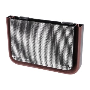 Unique Bargains Car Trash Can Foldable Back Seats Rhinestone Plastic Trash Bin White Black 1 Pcs - 1 of 4