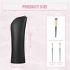 Unique Bargains Portable Stand-Up Silicone Travel Makeup Brush Bag 1 Pc - 4 of 4