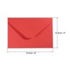 Unique Bargains Blank Paper Mini Vintage DIY Greeting Card Envelope 50 Pcs - 2 of 4