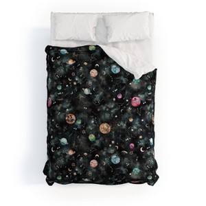 Deny Designs 3pc Full Ninola Design Mystical Galaxy Comforter and Sham Set Black - 1 of 4