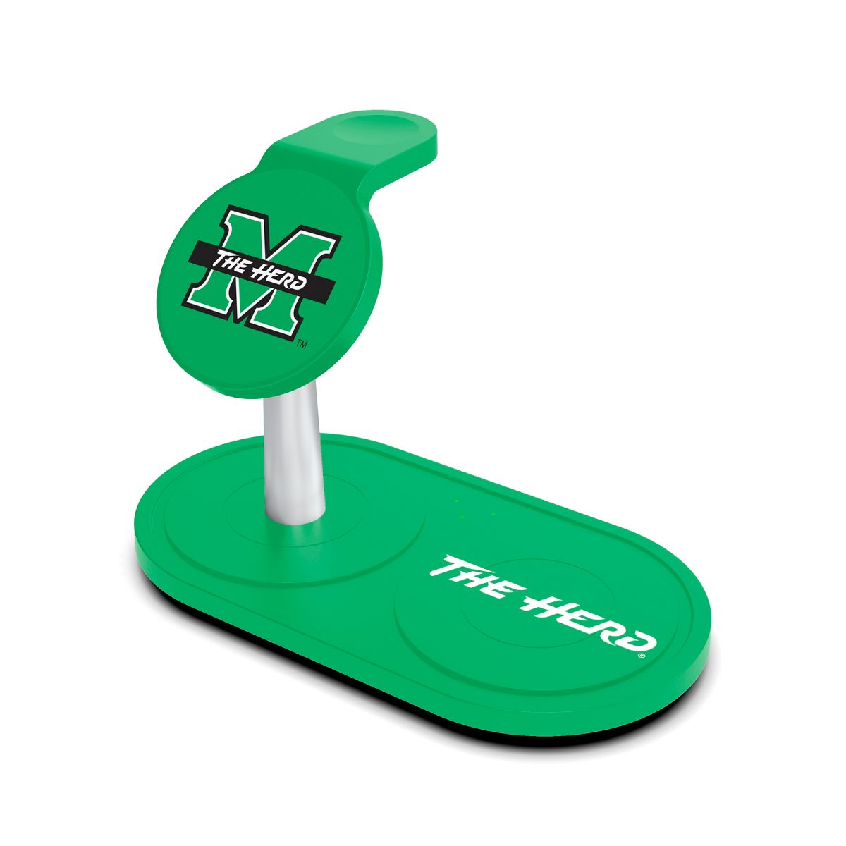 SOAR NCAA 3-in-1 Wireless Charging Station- Marshall Thundering Herd