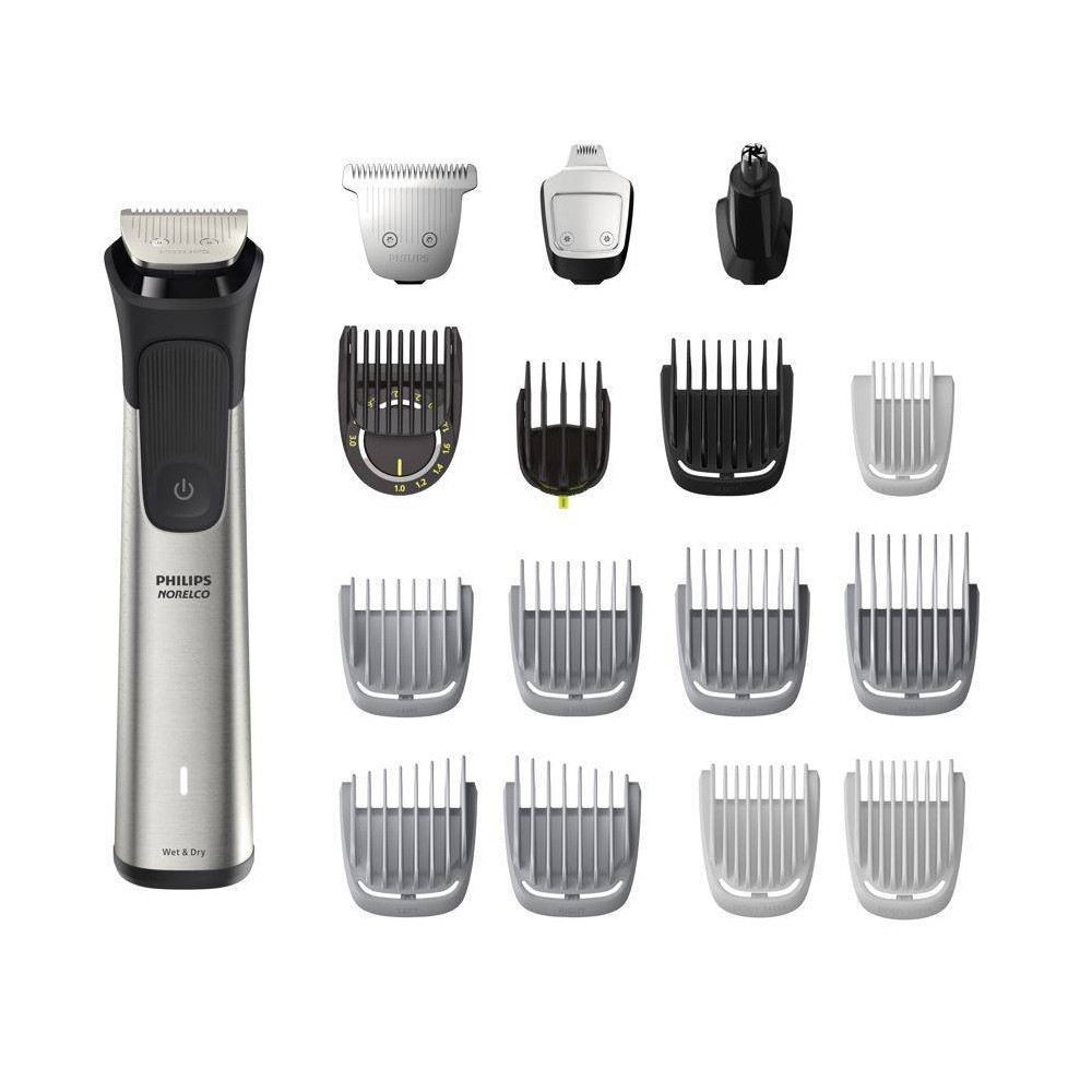 Photos - Hair Clipper Philips Norelco Series 7000 Multigroom Men's Rechargeable Electric Trimmer - MG7910/49 - 19pc