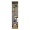 Kumasinova 5-Tier Freestanding Bookshelf Compact Design,Elegant Wooden Bookcase Display Storage Organizer for Living Room & Study,Natural - 4 of 4