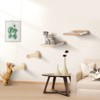 VEVOR Wall Mounted Cat Shelves, Cat Wall Shelves and Perches with Jumping Posts & Hammocks, Cat Furniture Set up to 40 lbs, Beige - 2 of 4