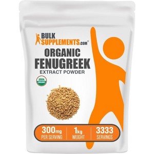 BulkSupplements Organic Fenugreek Extract Powder - 1 of 4