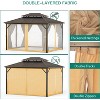 GustoWave 10' x 13' Heavy Duty Hardtop Patio Gazebo for Garden, Patios, Lawns - 4 of 4