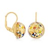 Ross-Simons Italian Multicolored Murano Glass Bead Drop Earrings in 18kt Gold Over Sterling - 3 of 4