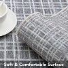 Modern Plaid Runner or Area Rug, Geometric Design, Non-Slip, Low Pile, Washable Soft Accent for Hallway, Kitchen - 4 of 4