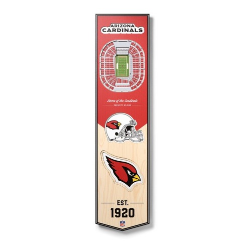 Arizona Cardinals 25 Layer Stadium View 3D Wall Art