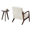 Gulches MidCentury Modern Accent Chair & Coffee Table Set, Vintage Luxury Beige Leisure Chair with Table, for Living Room Bedroom Relaxation Areas - 4 of 4