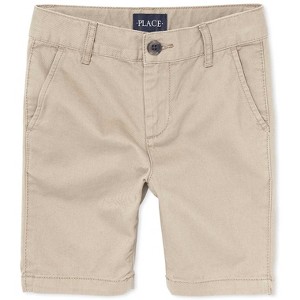The Children's Place Boys Uniform Stretch Woven Chino Shorts - 1 of 4