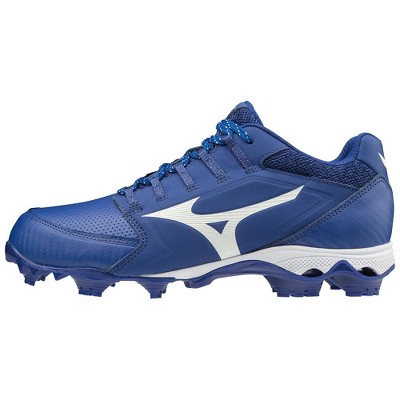 blue mizuno softball cleats