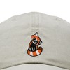 Dalix Red Panda Embroidered Cotton Dad Hat Cute Animal Adjustable Baseball Cap for Outdoor Style Womens - 2 of 4