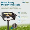 Pilot Rock Park Style Steel Outdoor BBQ Charcoal Grill and Post - 2 of 4
