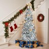 NAYSAYE 7ft Artificial Christmas Tree, Fully Decorated Xmas Tree with Lifelike PVC Branch Tips, for Indoor Home Office Holiday Decor, Green - 2 of 4